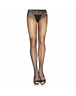 Leg Avenue net calcinha preta com strass