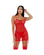 Toque em chemise camison rojo