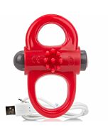SCREAMING O ANILLO VIBRADOR RECARGABLE YOGA ROJO
