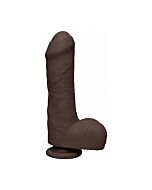 Uncut d - pene realístico ultraskyn 17,5cm - chocolate