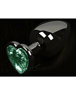 Tampão de metal corazon verde - s