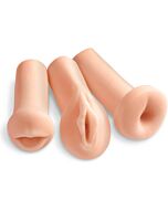 Tripla Prazer - Kit Masturbadores Realistas