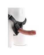 Arnés con pene realístico 22cm - mulato