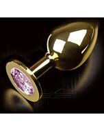 Ligue jóias anal grandes de ouro / rosa