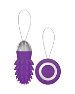 Mason huevo vibrador control remoto morado