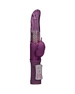 Vibrador rampante dolphin con rotación - morado