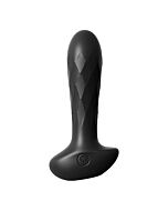 Anal teaser vibrador de silicona - negro