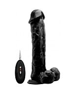 Real rock 006 vibrador 100 realistico negro 295 cm