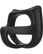 Cock jock arnés silicona negro