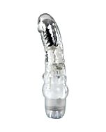Vibrador masajeador 19 cm transparente