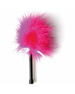 Fuchsia duster marabou pena