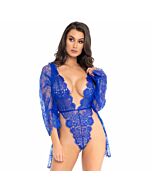 Leg avenue set con teddy y bata azul l