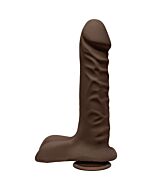 The super d pene realístico 20cm chocolate