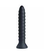 Vibradores de silicone em espiral - parafuso powe 10x preto