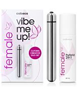 Kit vibe me up feminino vibrador (60ml)