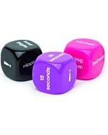 Jogo de dados - dados de sexo de casais de coelhos felizes - multicolor