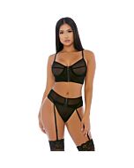 Pegue o gancho de lingerie conjunto negro