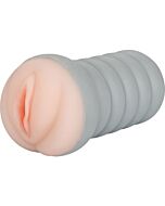 Ribbed gripper tight masturbador vagina