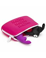 HAPPY RABBIT BOLSA TRANSPORTE DE SILICONA PEQUEÃ‘A ROSA