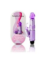 Vibrador c/estimulador lila regulable