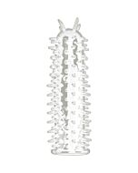 Espetado prazer manga pénis transparente