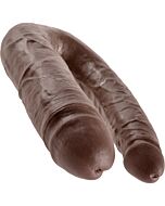 Rei dildo pau dupla penetração