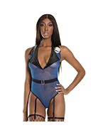 Teddy policial - azul e preto