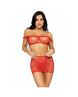 Conjunto Sensual Vermelho Triple Tentação
