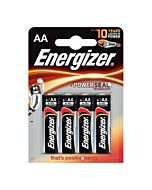 Pilhas Alcalinas Energizer AA LR6 - Pacote com 4 Unidades