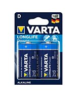Pilha Alcalina Varta Longlife LR20 - Embalagem Dupla
