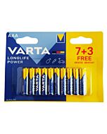 Pilhas Varta Longlife AAA x10