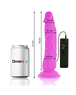 FlexiVibe - Dildo Vibrante Flexível 21cm - Lilás
