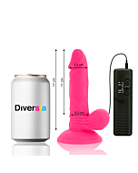 FlexiVibe - Dildo Vibrante 17cm (Rosa)