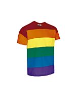 Camiseta LGBT de Algodão 100% | Design Arco-íris | Manga Curta