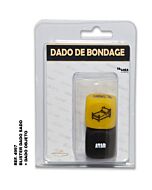 Blister com 2 dados de sadomasoquismo 30mm x 30mm transparente - Sex Shop