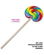 Pirulito Redondo Bandeira LGBT 50g - 8cm - CHUPE E SABOREIE