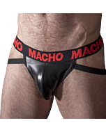 Jockstrap de Couro Vermelho XL Fogo Selvagem