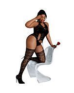 Lingerie de corpo inteiro Lua Negra