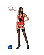 Corset Peônia Vermelho Paixão Sedutora