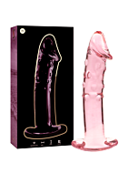 Dildo de Cristal Rosa Nebulosa