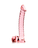 Dildo de Cristal Rosa Nebulosa