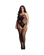 Bodystocking Sedutora de Rede com Alças