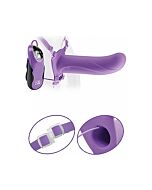 Fetish fantasy elite oca arnês vibrador 15 centímetros lila