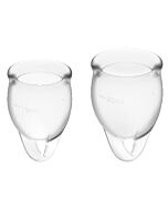 Satisfyer sentir kit confiante copa menstrual transparente 15 + 20ml