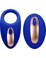 Doble vibración anillo poise azul