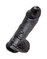 Rei galo 10 'realistico 25,4 cm pénis preto