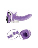 Fetish fantasy elite oca arnês vibrador 22 centímetros lila