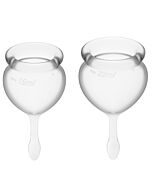 Satisfyer feel good kit copa menstrual transparente 15 + 20ml