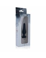 Intense anal plug pipo s silicone negro 10cm