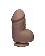 Fat d - pene realístico ultraskyn 15,7cm - caramelo